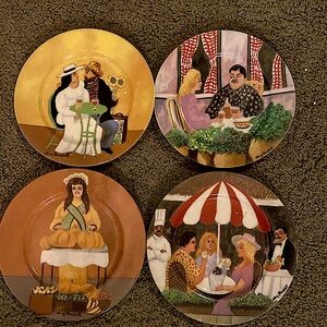 4 Van Gogh Amoureux GBC Guy Buffet Collection small plates